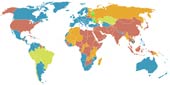 Всемирная карта хиромантов